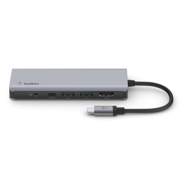BELKIN AVC009btSGY MULTIPORT HUB, USB-C 7-IN-1 BELKIN AVC009btSGY MULTIPORT HUB, USB-C 7-IN-1
