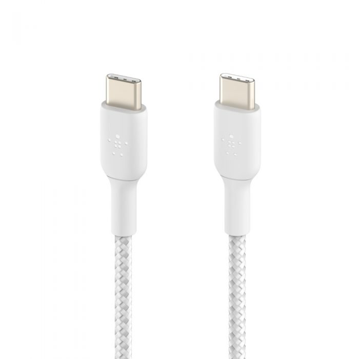 USB-C to USB-C Cable_Braided, 1M, White USB-C to USB-C Cable_Braided, 1M, White
