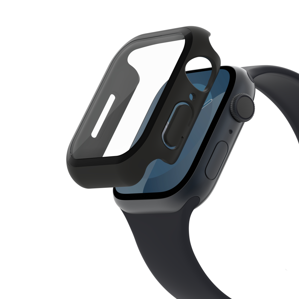 BELKIN OVG003ZZBK-REV TEMPEREDCURVE 2-IN-1 TREATED SCREEN PROTECTOR + BUMPER FOR APPLE WATCH BELKIN OVG003ZZBK-REV TEMPEREDCURVE 2-IN-1 TREATED SCREEN PROTECTOR + BUMPER FOR APPLE WATCH