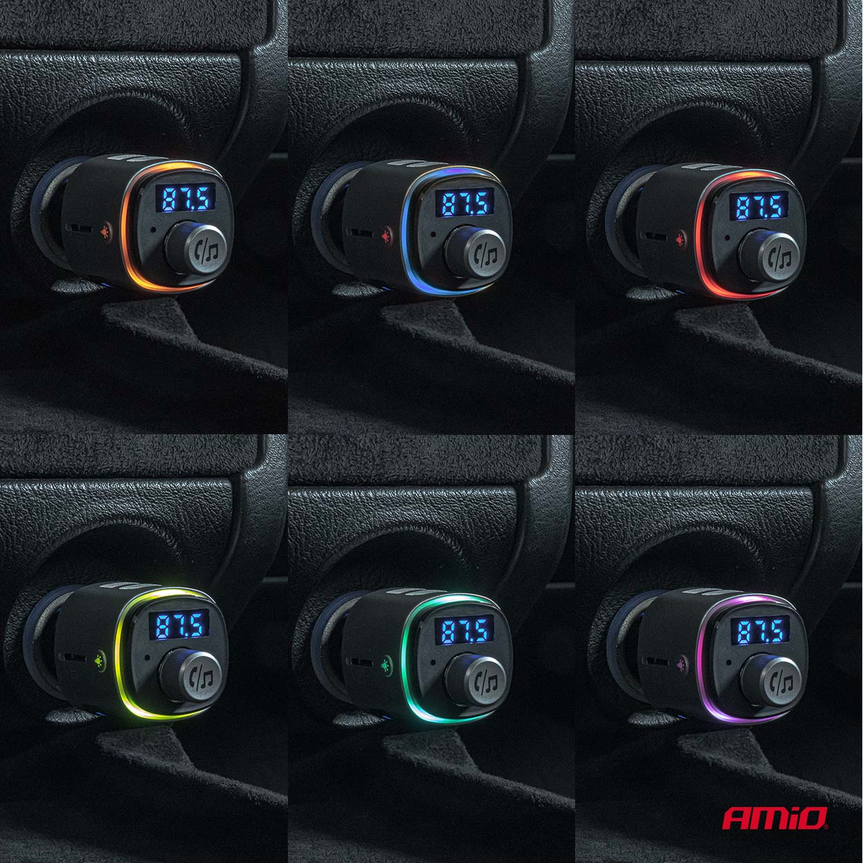 Amio - FM Transmitter Αυτοκινήτου 12/24V με 2xUSB Type-A και Υποδοχή microSD - 1 τεμ. (04654/AM) Amio - FM Transmitter Αυτοκινήτου 12/24V με 2xUSB Type-A και Υποδοχή microSD - 1 τεμ. (04654/AM)