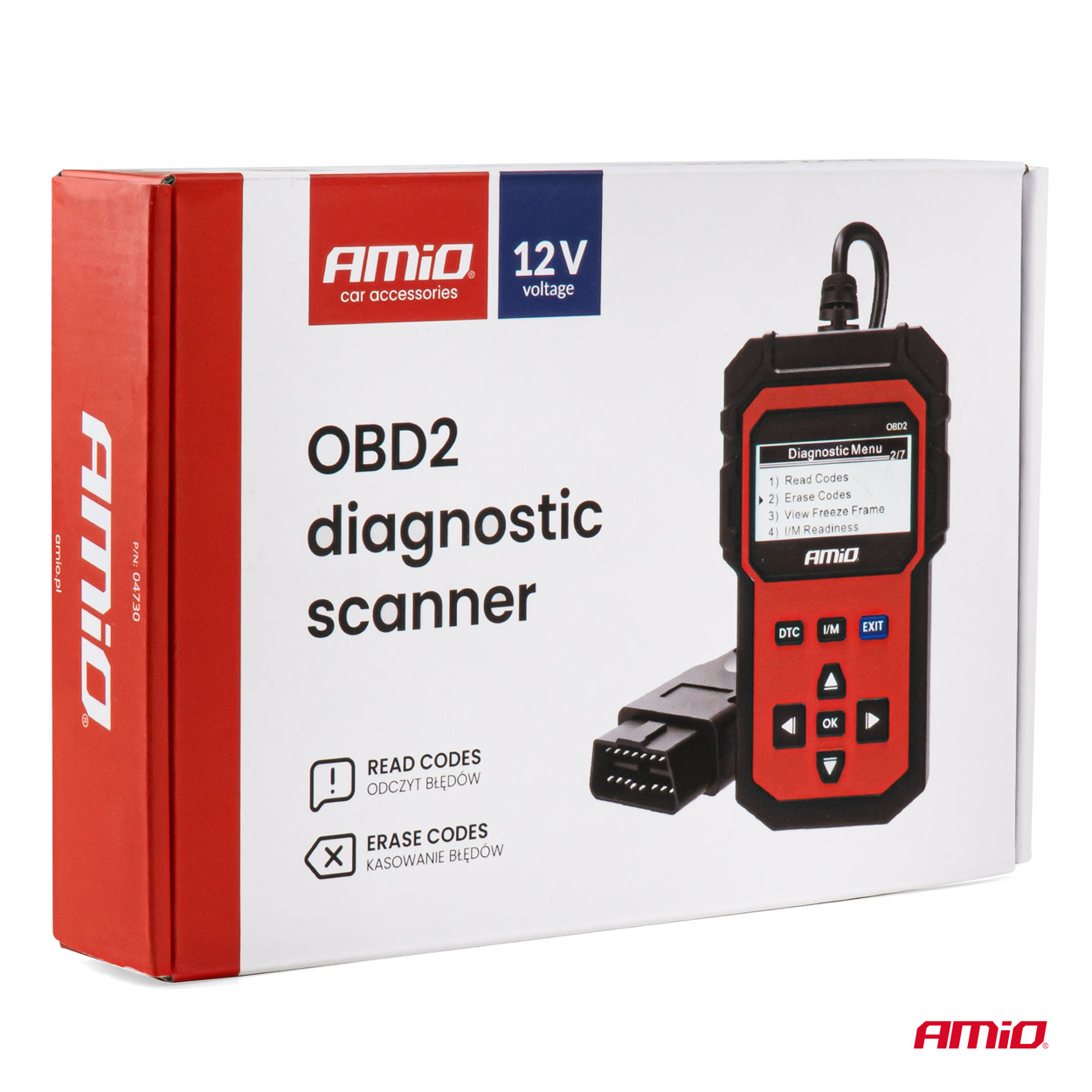 Amio - Διαγνωστικό Αυτοκινήτου OBD 2 τύπου V311 τάση λειτουργίας 8-15V με οθόνη LCD 128x64 pixels για Επιβατικά Αυτοκίνητα - 1 τεμ. (04730/AM) Amio - Διαγνωστικό Αυτοκινήτου OBD 2 τύπου V311 τάση λειτουργίας 8-15V με οθόνη LCD 128x64 pixels για Επιβατικά Αυτοκίνητα - 1 τεμ. (04730/AM)