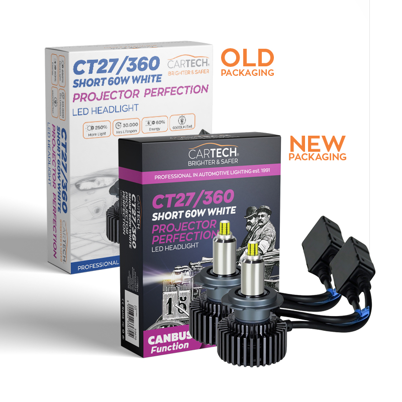 Λάμπα LED HIR2/9012 Cartech CT27/360 Short 60W 6500K 33678 Λάμπα LED HIR2/9012 Cartech CT27/360 Short 60W 6500K 33678