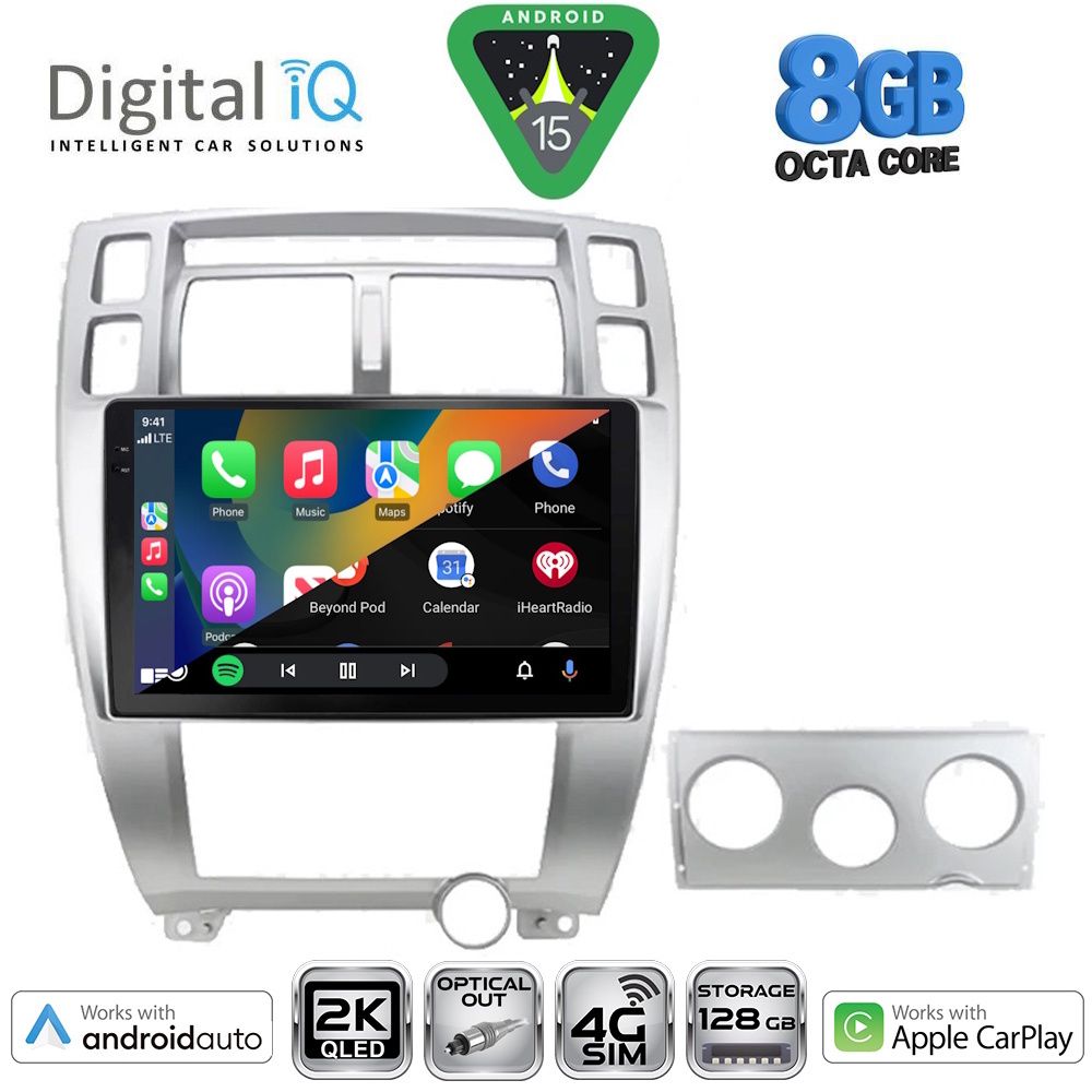 DIGITAL IQ BXK 20241SL_CPAA (10inc) MULTIMEDIA TABLET for HYUNDAI TUCSON mod. 2004-2010 (SILVER) DIGITAL IQ BXK 20241SL_CPAA (10inc) MULTIMEDIA TABLET for HYUNDAI TUCSON mod. 2004-2010 (SILVER)