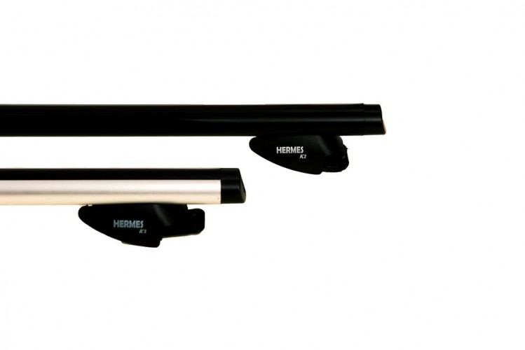 Μπάρες Οροφής Αυτοκινήτου Αλουμινίου Hermes K2AM 120cm Μαύρες Μπάρες Οροφής Αυτοκινήτου Αλουμινίου Hermes K2AM 120cm Μαύρες