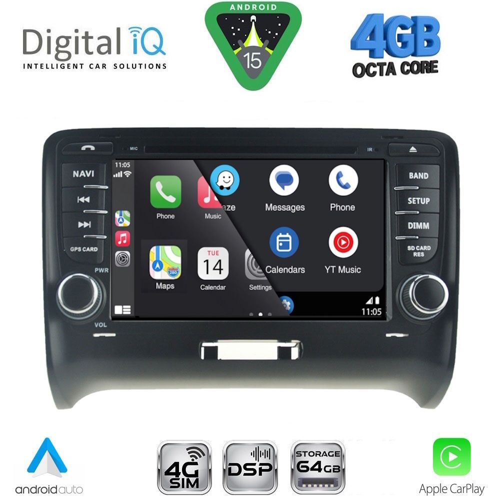DIGITAL IQ BLG 478_CPA (7″ DECK) MULTIMEDIA OEM for AUDI ΤΤ mod. 2007-2015 DIGITAL IQ BLG 478_CPA (7″ DECK) MULTIMEDIA OEM for AUDI ΤΤ mod. 2007-2015