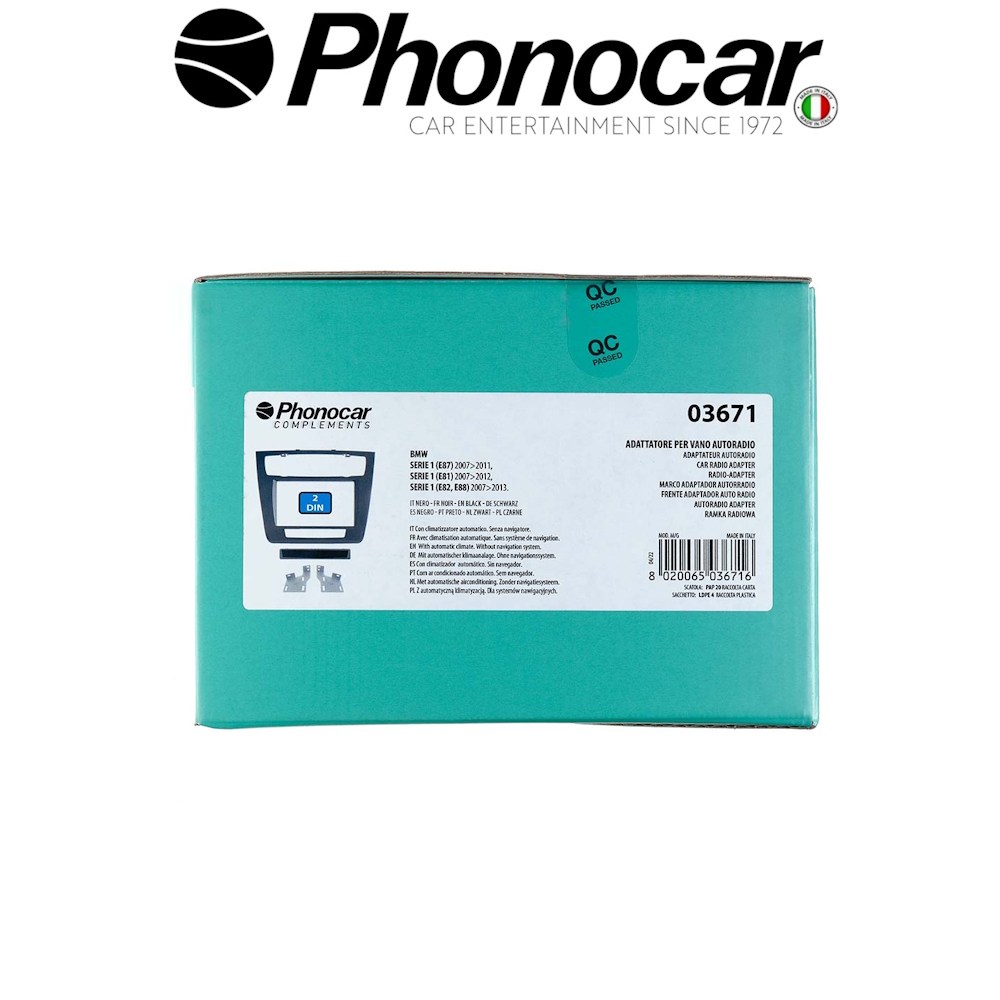 ΠΡΟΣΟΨΗ BMW 1 (E87) 07>11 E81 07>12 E82 χωρίς navi, με αυτόματο air condition
ΠΡΟΣΟΨΗ BMW 1 (E87) 07>11 E81 07>12 E82 χωρίς navi, με αυτόματο air condition