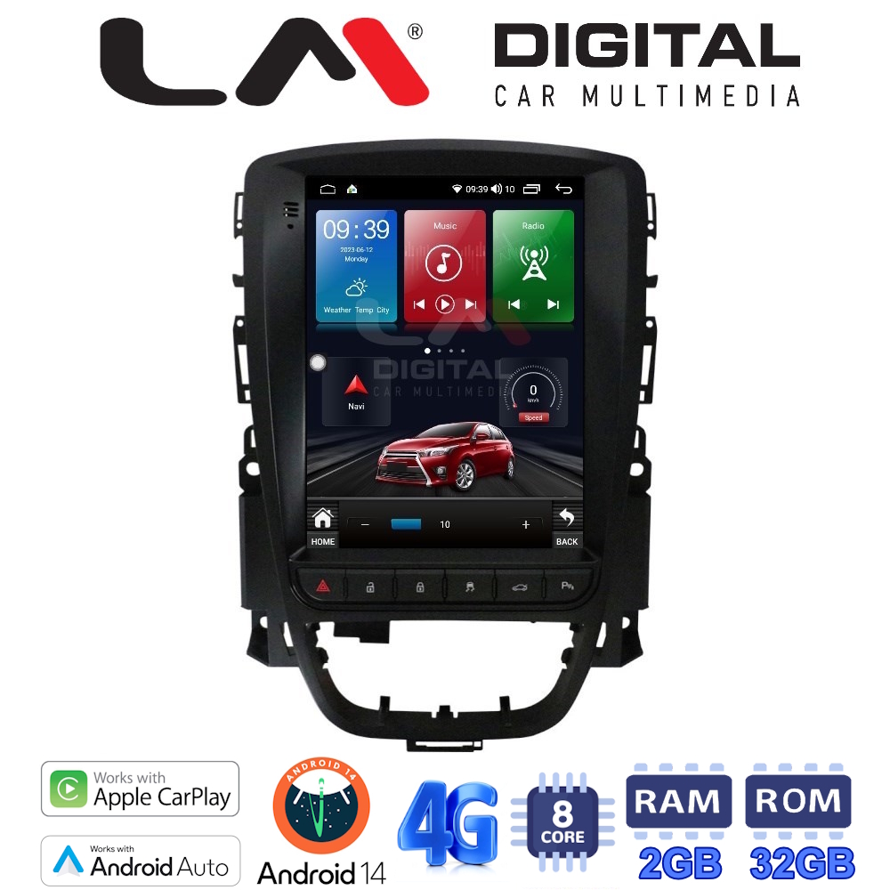 LM Digital - LM TR8072 GPS Οθόνη OEM Multimedia τυπου Tesla 9,7inch Opel Astra J (CarPlay/AndroidAuto/BT/GPS/WIFI/GPRS) LM Digital - LM TR8072 GPS Οθόνη OEM Multimedia τυπου Tesla 9,7inch Opel Astra J (CarPlay/AndroidAuto/BT/GPS/WIFI/GPRS)
