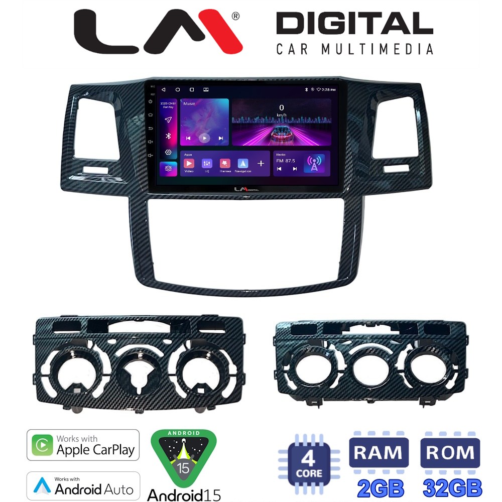 OEM για Toyota Hilux 2005 > 2016 με 4Core 2GB/32GB OEM για Toyota Hilux 2005 > 2016 με 4Core 2GB/32GB