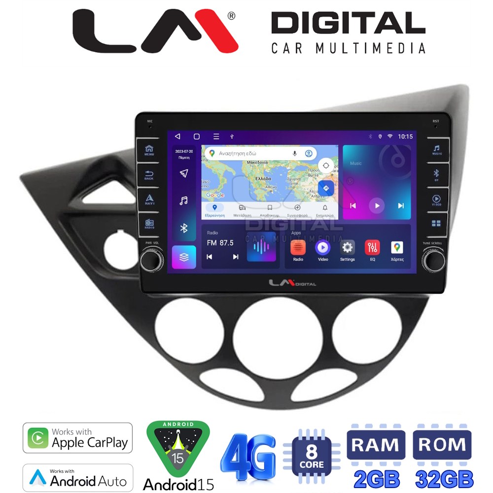OEM για Ford Focus 1998 > 2004 με 8Core 2GB/32GB OEM για Ford Focus 1998 > 2004 με 8Core 2GB/32GB