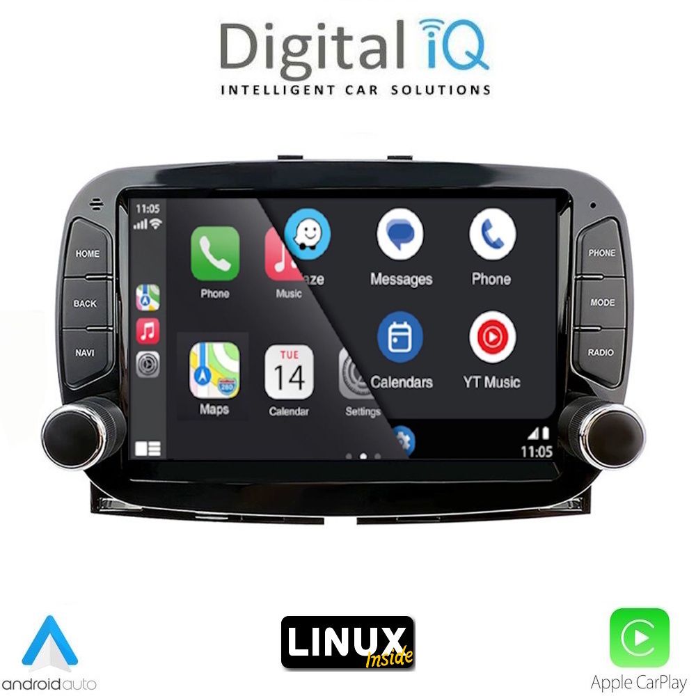 DIGITAL IQ BLA 098_CPA (7" DECK) MULTIMEDIA LINUX SYSTEM for FIAT 500 mod. 2016-2025 DIGITAL IQ BLA 098_CPA (7" DECK) MULTIMEDIA LINUX SYSTEM for FIAT 500 mod. 2016-2025