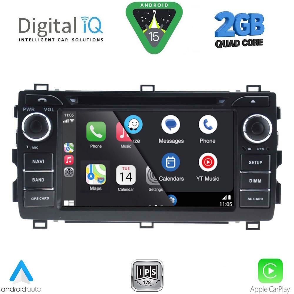 DIGITAL IQ BLD 208_CPA (7" DECK) MULTIMEDIA OEM for TOYOTA AURIS mod. 2012-2015 DIGITAL IQ BLD 208_CPA (7" DECK) MULTIMEDIA OEM for TOYOTA AURIS mod. 2012-2015