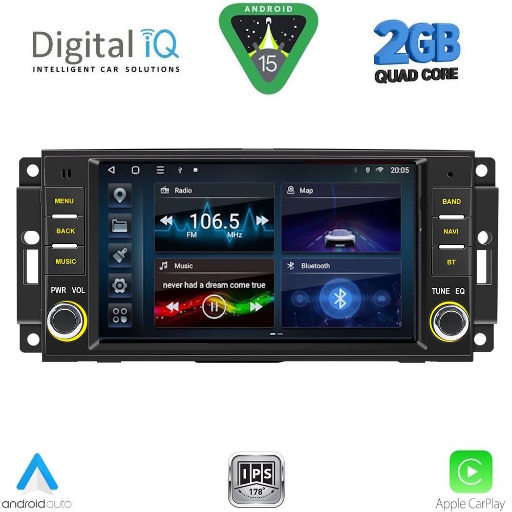 DIGITAL IQ BLA 024_CPA (7" DECK) MULTIMEDIA LINUX SYSTEM for JEEP ALL mod. 2005-2018 DIGITAL IQ BLA 024_CPA (7" DECK) MULTIMEDIA LINUX SYSTEM for JEEP ALL mod. 2005-2018
