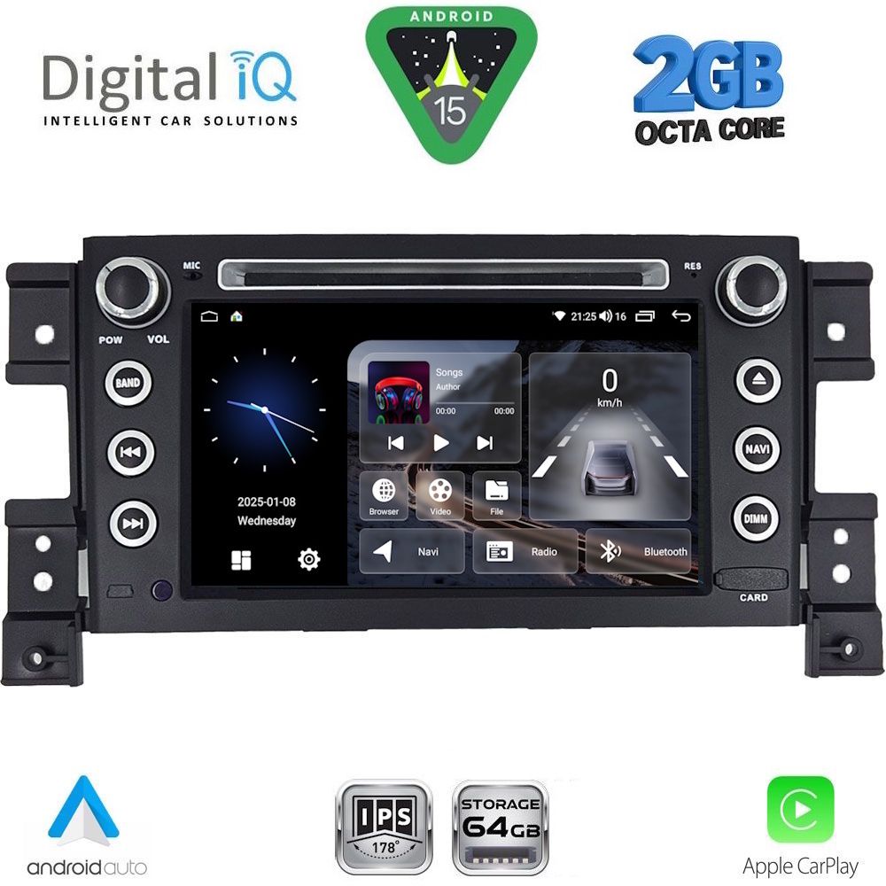 DIGITAL IQ BLE 354_CPA (7" DECK) MULTIMEDIA OEM for SUZUKI GRAND VITARA mod. 2005-2015 DIGITAL IQ BLE 354_CPA (7" DECK) MULTIMEDIA OEM for SUZUKI GRAND VITARA mod. 2005-2015