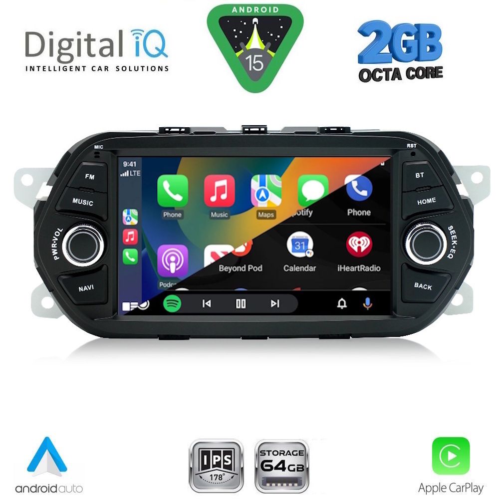DIGITAL IQ BLE 355_CPA (7" DECK) MULTIMEDIA OEM for FIAT TIPO mod. 2015-2023 DIGITAL IQ BLE 355_CPA (7" DECK) MULTIMEDIA OEM for FIAT TIPO mod. 2015-2023