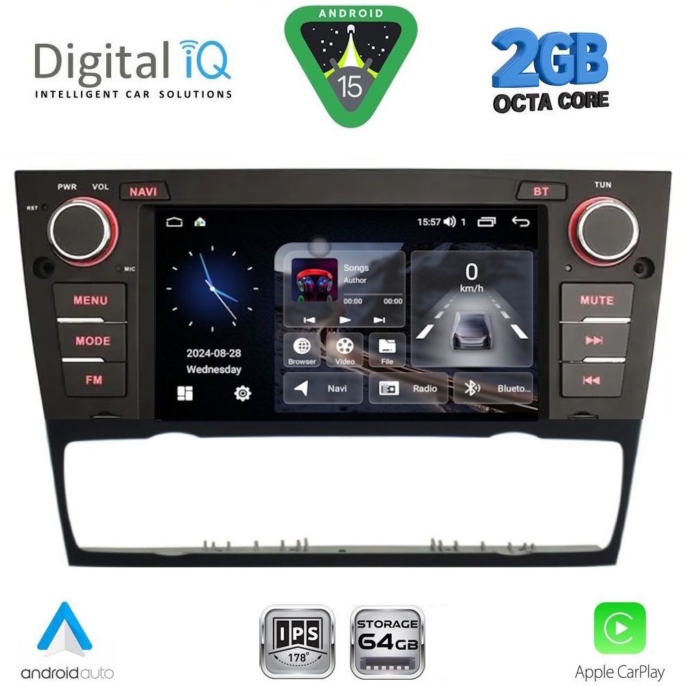 DIGITAL IQ BLE 395_CPA (7" DECK) MULTIMEDIA SYSTEM for BMW S.3 (E90-91-92-93) mod. 2005-2012 DIGITAL IQ BLE 395_CPA (7" DECK) MULTIMEDIA SYSTEM for BMW S.3 (E90-91-92-93) mod. 2005-2012
