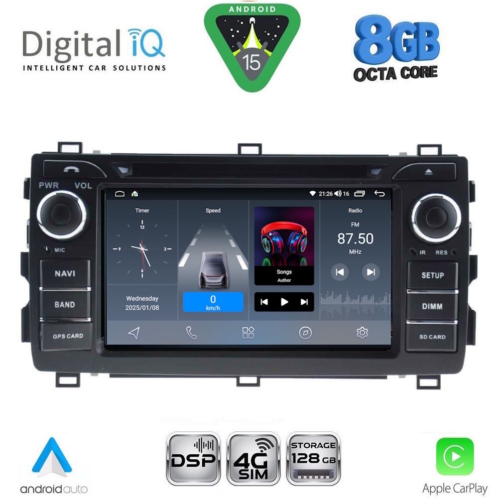 DIGITAL IQ BLA 008_CPA (7" DECK) MULTIMEDIA LINUX SYSTEM for TOYOTA AURIS mod. 2013-2015 DIGITAL IQ BLA 008_CPA (7" DECK) MULTIMEDIA LINUX SYSTEM for TOYOTA AURIS mod. 2013-2015