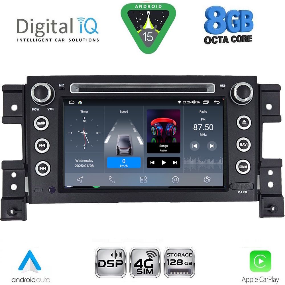 DIGITAL IQ BLM 554_CPA (7" DECK) MULTIMEDIA OEM for SUZUKI GRAND VITARA mod. 2005-2015 DIGITAL IQ BLM 554_CPA (7" DECK) MULTIMEDIA OEM for SUZUKI GRAND VITARA mod. 2005-2015