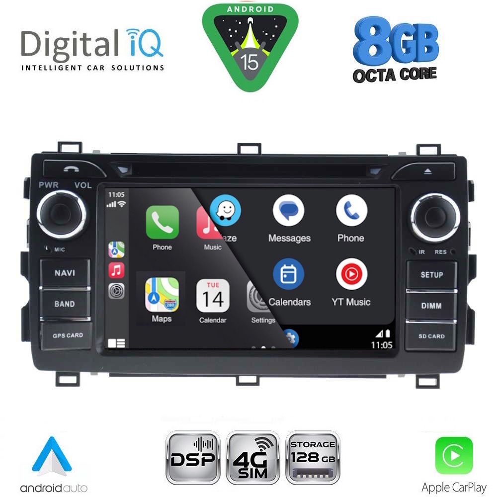 DIGITAL IQ BLM 508_CPA (7" DECK) MULTIMEDIA OEM for TOYOTA AURIS mod. 2012-2015 DIGITAL IQ BLM 508_CPA (7" DECK) MULTIMEDIA OEM for TOYOTA AURIS mod. 2012-2015