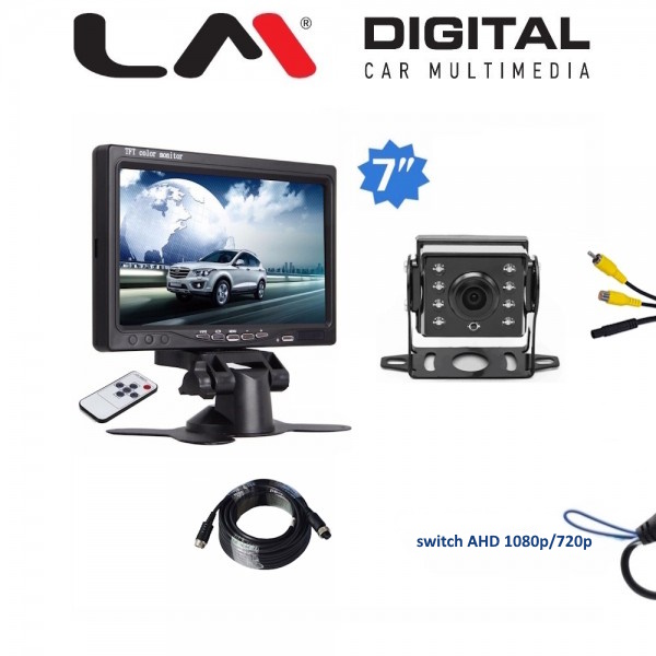 MONITOR 7” TFT LCD 16:9 AHD 1080p/720p ανάλυση
Περιλαμβάνεται βάση στήριξης και τηλεχειριστήριο και κάμερα AHD 1080p 30fps/CVBS
MONITOR 7” TFT LCD 16:9 AHD 1080p/720p ανάλυση
Περιλαμβάνεται βάση στήριξης και τηλεχειριστήριο και κάμερα AHD 1080p 30fps/CVBS