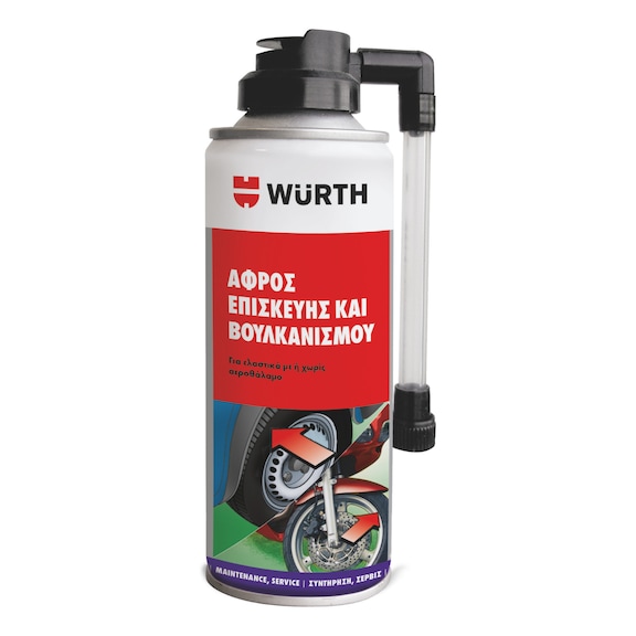 Αφρός Επισκευής & Βουλκανισμού Ελαστικών Würth 200ml + 100ml Δώρο Αφρός Επισκευής & Βουλκανισμού Ελαστικών Würth 200ml + 100ml Δώρο