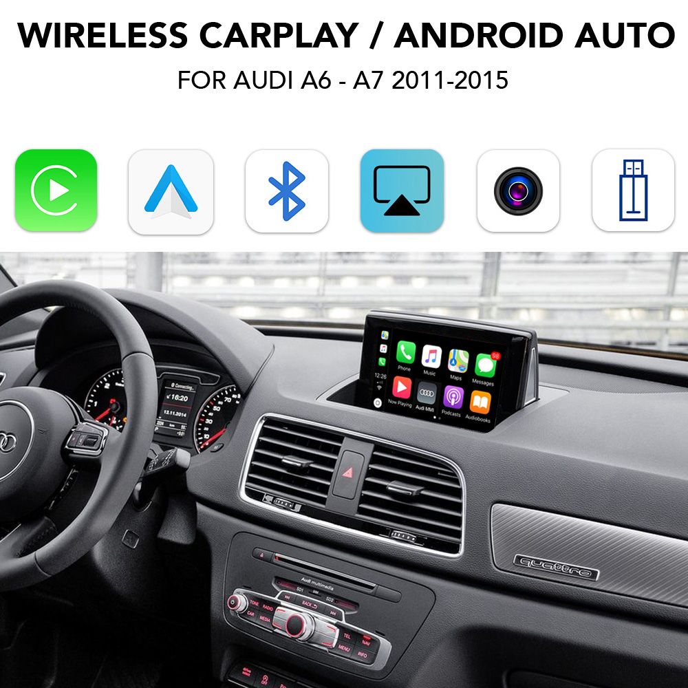 LENOVO LTP AD 3504Q CPAA (WIRELESS CARPLAY / ANDROID AUTO BOX with 2 CAMERA IN for AUDI A6 - A7 mod. 2011-2015 with MMI 3G) LENOVO LTP AD 3504Q CPAA (WIRELESS CARPLAY / ANDROID AUTO BOX with 2 CAMERA IN for AUDI A6 - A7 mod. 2011-2015 with MMI 3G)