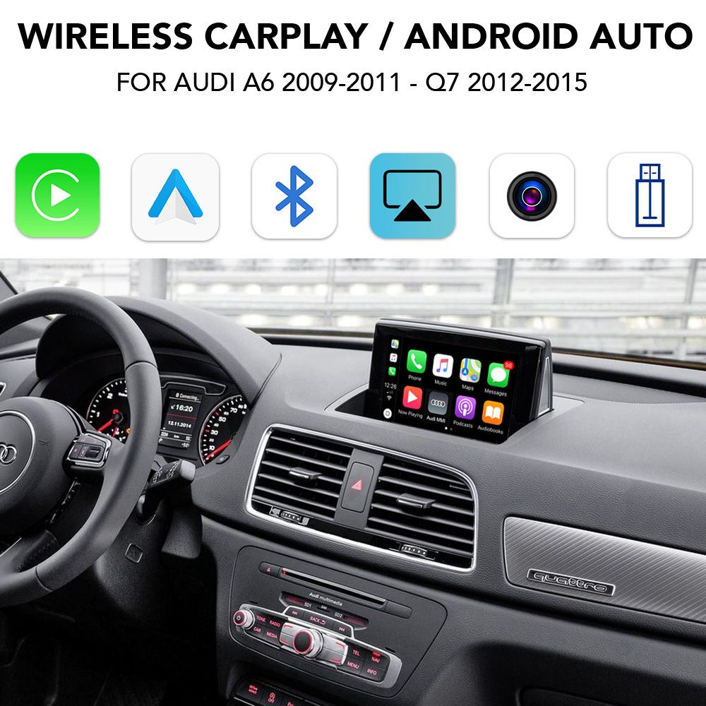 LENOVO LTP AD 3503Q CPAA (WIRELESS CARPLAY / ANDROID AUTO BOX with 2 CAMERA IN for AUDI A6 mod. 2009-2011 - Q7 mod. 2010-2015 with MMI 3G) LENOVO LTP AD 3503Q CPAA (WIRELESS CARPLAY / ANDROID AUTO BOX with 2 CAMERA IN for AUDI A6 mod. 2009-2011 - Q7 mod. 2010-2015 with MMI 3G)