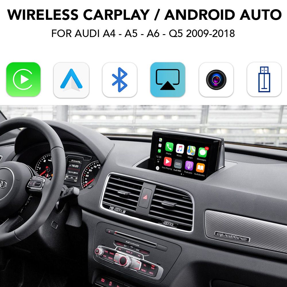 LENOVO LTP AD 3502Q CPAA (WIRELESS CARPLAY / ANDROID AUTO BOX with 2 CAMERA IN for AUDI A4-A5-Q5 mod. 2009-2018 with MMI 3G) LENOVO LTP AD 3502Q CPAA (WIRELESS CARPLAY / ANDROID AUTO BOX with 2 CAMERA IN for AUDI A4-A5-Q5 mod. 2009-2018 with MMI 3G)