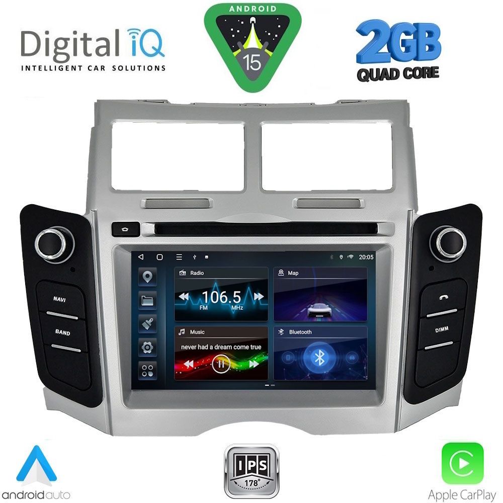 DIGITAL IQ BLD 229_CPA (7" DECK) MULTIMEDIA SYSTEM for TOYOTA YARIS mod. 2006-2011 DIGITAL IQ BLD 229_CPA (7" DECK) MULTIMEDIA SYSTEM for TOYOTA YARIS mod. 2006-2011