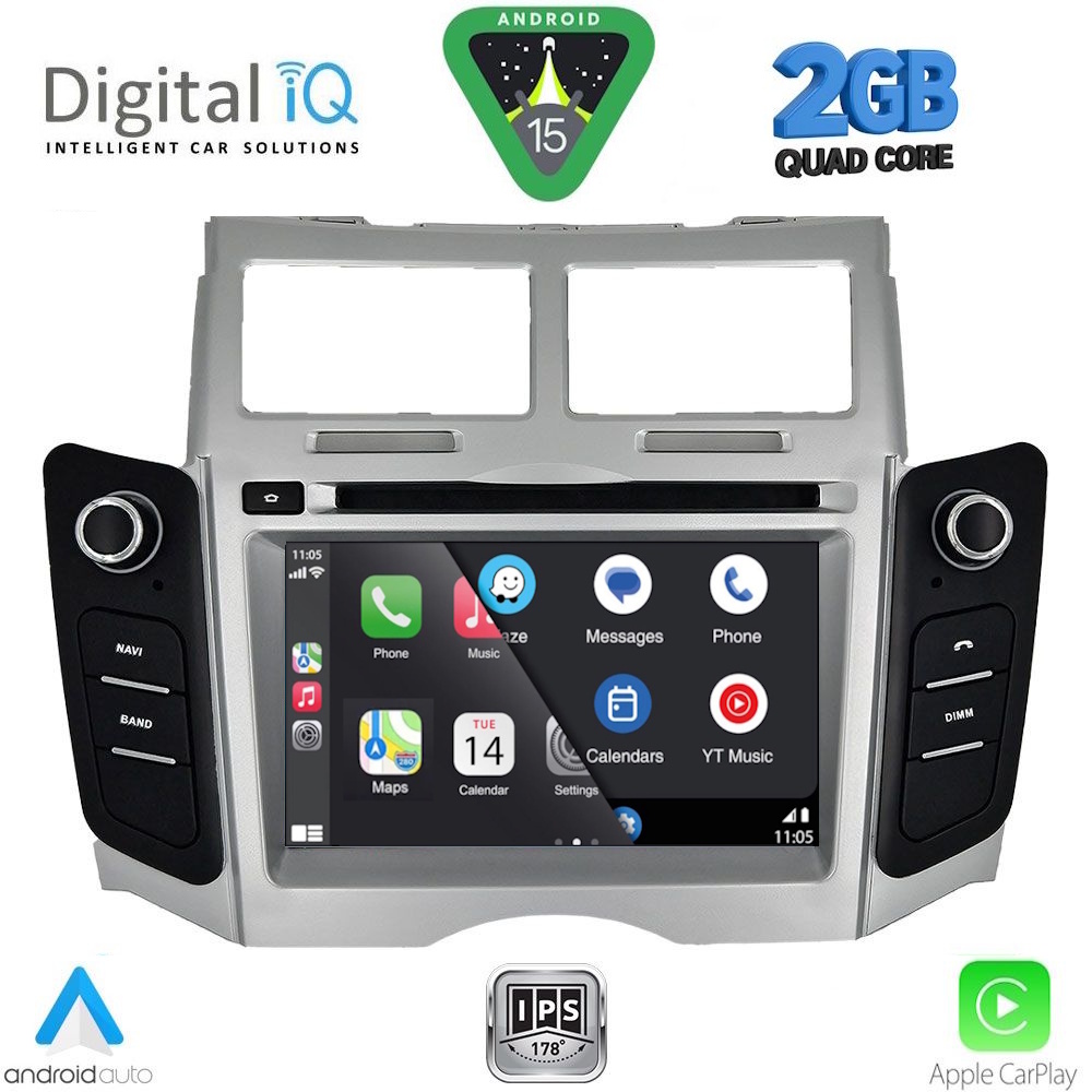 DIGITAL IQ BLD 229_CPA (7" DECK) MULTIMEDIA SYSTEM for TOYOTA YARIS mod. 2006-2011 DIGITAL IQ BLD 229_CPA (7" DECK) MULTIMEDIA SYSTEM for TOYOTA YARIS mod. 2006-2011
