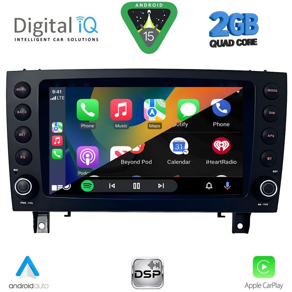 DIGITAL IQ BLD 296_CPA (8″ DECK) MULTIMEDIA for MERCEDES SLK (R171) mod. 2004-2010 DIGITAL IQ BLD 296_CPA (8″ DECK) MULTIMEDIA for MERCEDES SLK (R171) mod. 2004-2010