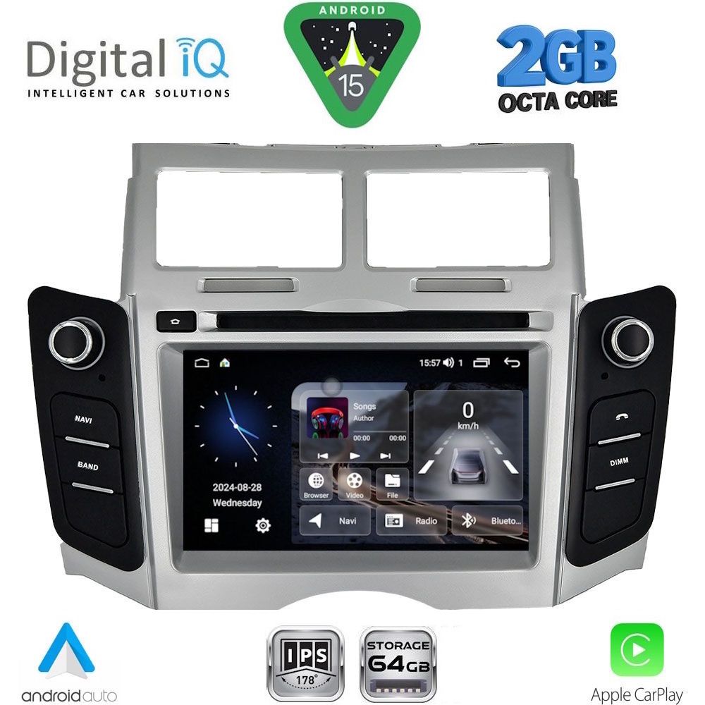 DIGITAL IQ BLE 329_CPA (7" DECK) MULTIMEDIA SYSTEM for TOYOTA YARIS mod. 2006-2011 DIGITAL IQ BLE 329_CPA (7" DECK) MULTIMEDIA SYSTEM for TOYOTA YARIS mod. 2006-2011