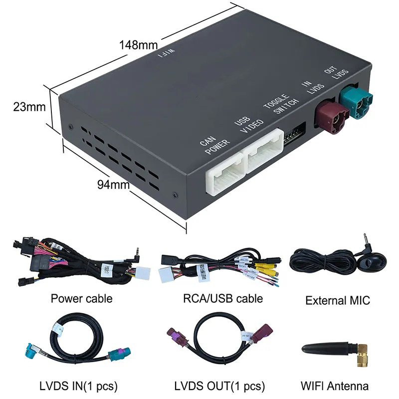 LENOVO LTP BM2906F CPAA (WIRELESS CARPLAY / ANDROID AUTO BOX for BMW - MINI (CIC system) with 2 cameras FRONT - REAR) LENOVO LTP BM2906F CPAA (WIRELESS CARPLAY / ANDROID AUTO BOX for BMW - MINI (CIC system) with 2 cameras FRONT - REAR)