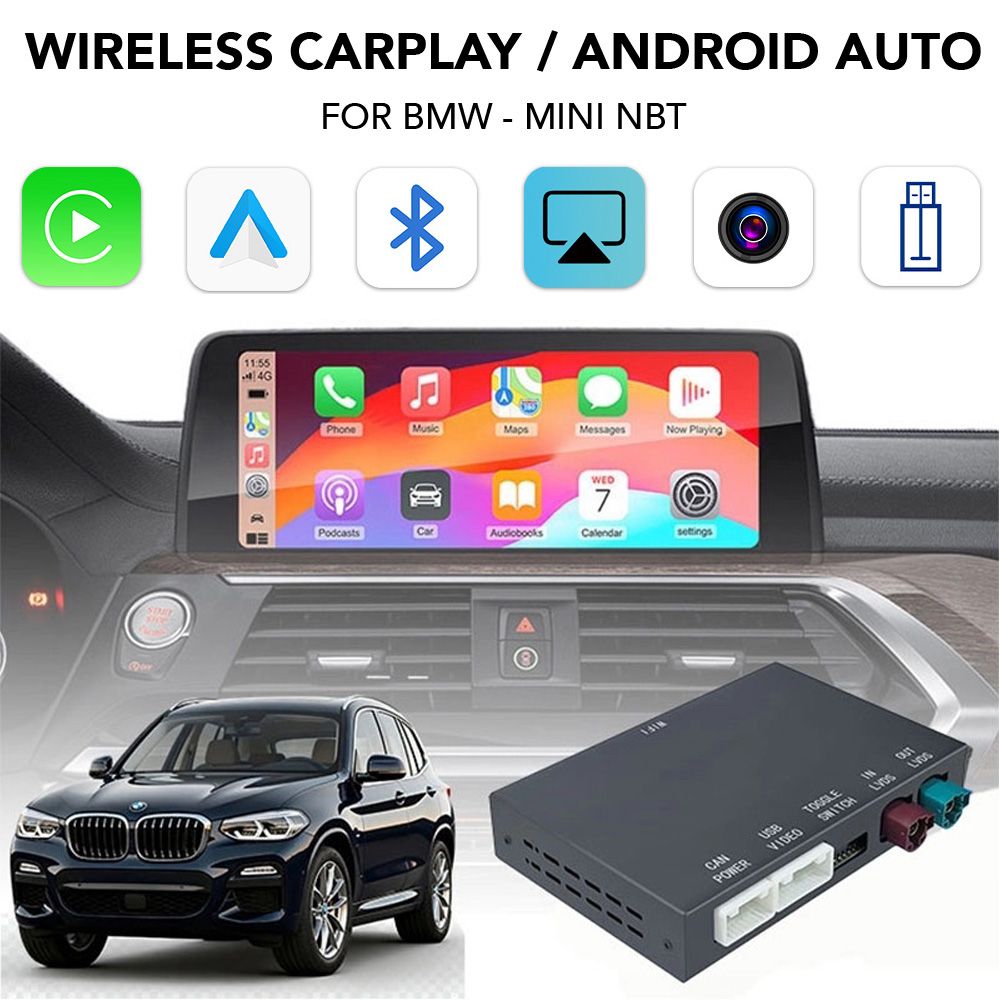 LENOVO LTP BM2905F CPA (WIRELESS CARPLAY / ANDROID AUTO BOX for BMW- MINI with NBT system - 2 cameras FRONT - REAR) LENOVO LTP BM2905F CPA (WIRELESS CARPLAY / ANDROID AUTO BOX for BMW- MINI with NBT system - 2 cameras FRONT - REAR)