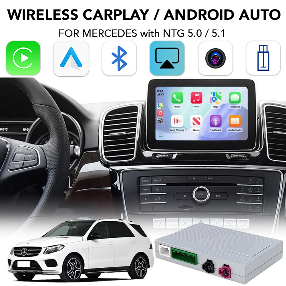 LENOVO LTP BZ2503F CPAA (WIRELESS CARPLAY / ANDROID AUTO BOX for MERCEDES mod. 2014-2018 with NTG 5.0/5.1 with 2 CAMERAS) LENOVO LTP BZ2503F CPAA (WIRELESS CARPLAY / ANDROID AUTO BOX for MERCEDES mod. 2014-2018 with NTG 5.0/5.1 with 2 CAMERAS)