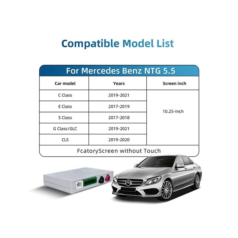 LENOVO LTP BZ2504F CPAA (WIRELESS CARPLAY / ANDROID AUTO BOX for MERCEDES mod. 2017-2021 with NTG 5.5 with 10.25" screen - with 2 CAMERAS) LENOVO LTP BZ2504F CPAA (WIRELESS CARPLAY / ANDROID AUTO BOX for MERCEDES mod. 2017-2021 with NTG 5.5 with 10.25" screen - with 2 CAMERAS)