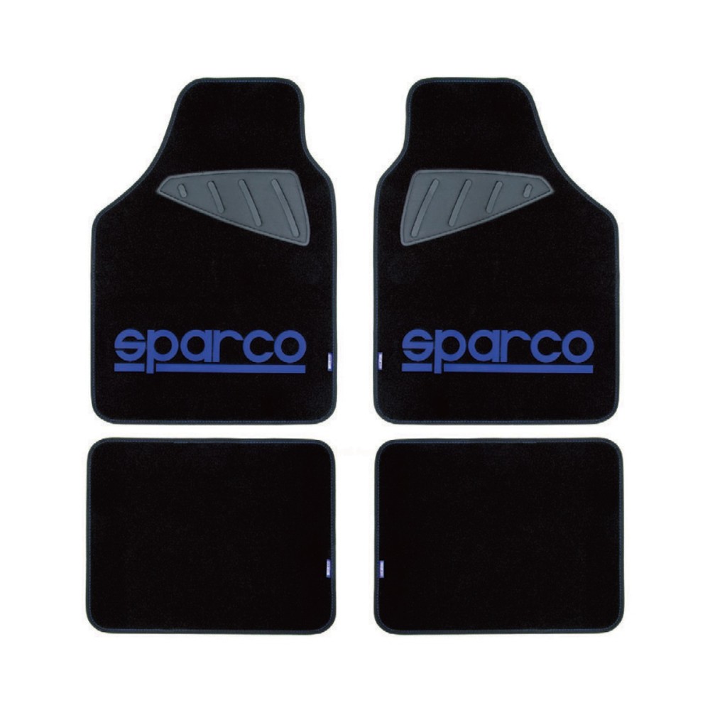 Μοκέτα Μαύρη με Μπλε logo 4τμχ Sparco Μοκέτα Μαύρη με Μπλε logo 4τμχ Sparco