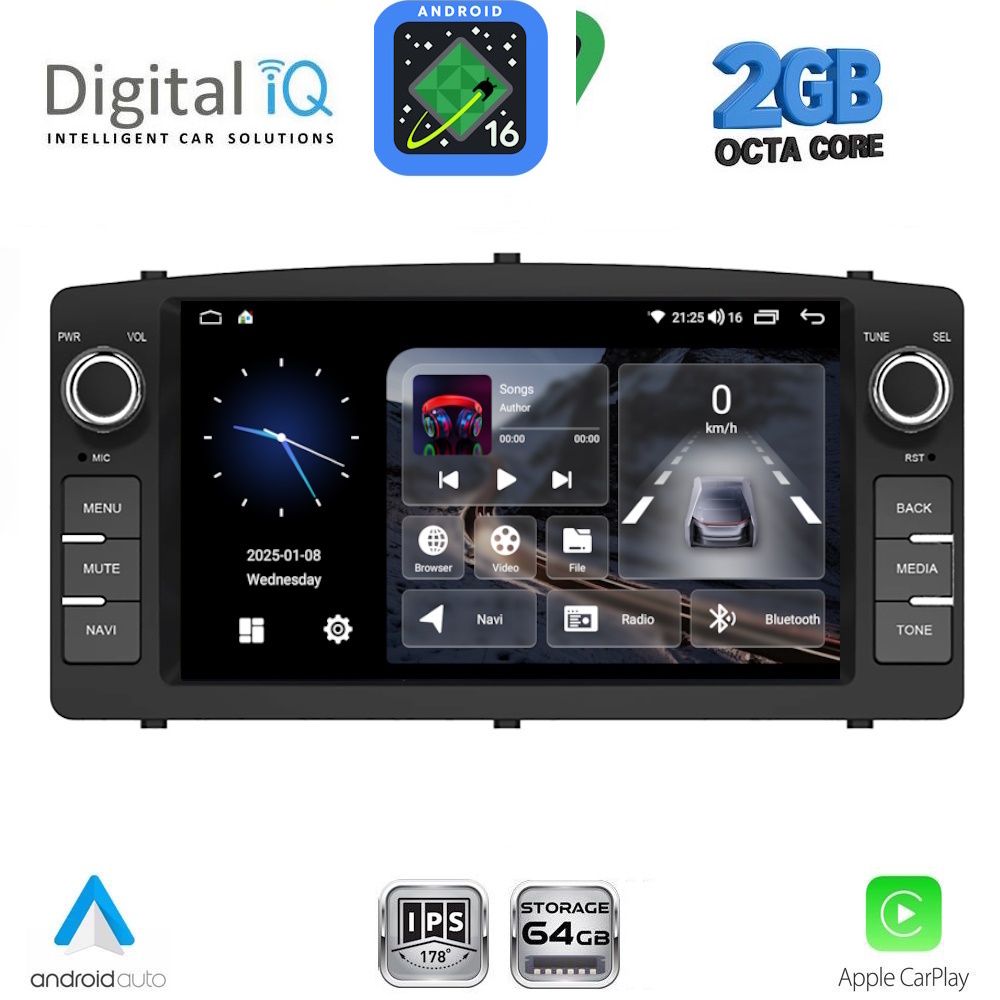 DIGITAL IQ BLE 310_CPA (7" DECK) MULTIMEDIA OEM for TOYOTA COROLLA mod. 2000-2006 DIGITAL IQ BLE 310_CPA (7" DECK) MULTIMEDIA OEM for TOYOTA COROLLA mod. 2000-2006