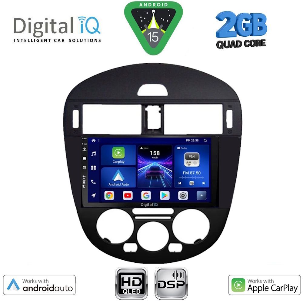 DIGITAL IQ BXC 3470AC_CPAA (9inc) MULTIMEDIA TABLET for NISSAN PULSAR mod. 2014-2020 with A/C DIGITAL IQ BXC 3470AC_CPAA (9inc) MULTIMEDIA TABLET for NISSAN PULSAR mod. 2014-2020 with A/C