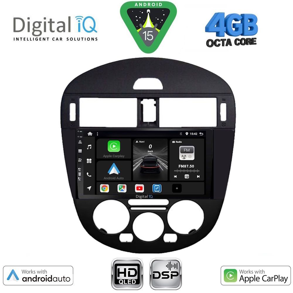 DIGITAL IQ BXF 16470AC_CPAA (9inc) MULTIMEDIA TABLET for NISSAN PULSAR mod. 2014-2020 with A/C DIGITAL IQ BXF 16470AC_CPAA (9inc) MULTIMEDIA TABLET for NISSAN PULSAR mod. 2014-2020 with A/C