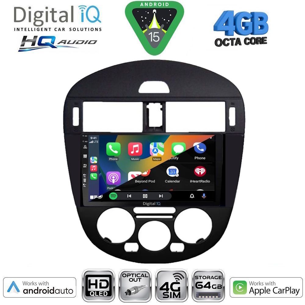 DIGITAL IQ BXK 19470AC_CPAA (9inc) MULTIMEDIA TABLET for NISSAN PULSAR mod. 2014-2020 with A/C DIGITAL IQ BXK 19470AC_CPAA (9inc) MULTIMEDIA TABLET for NISSAN PULSAR mod. 2014-2020 with A/C