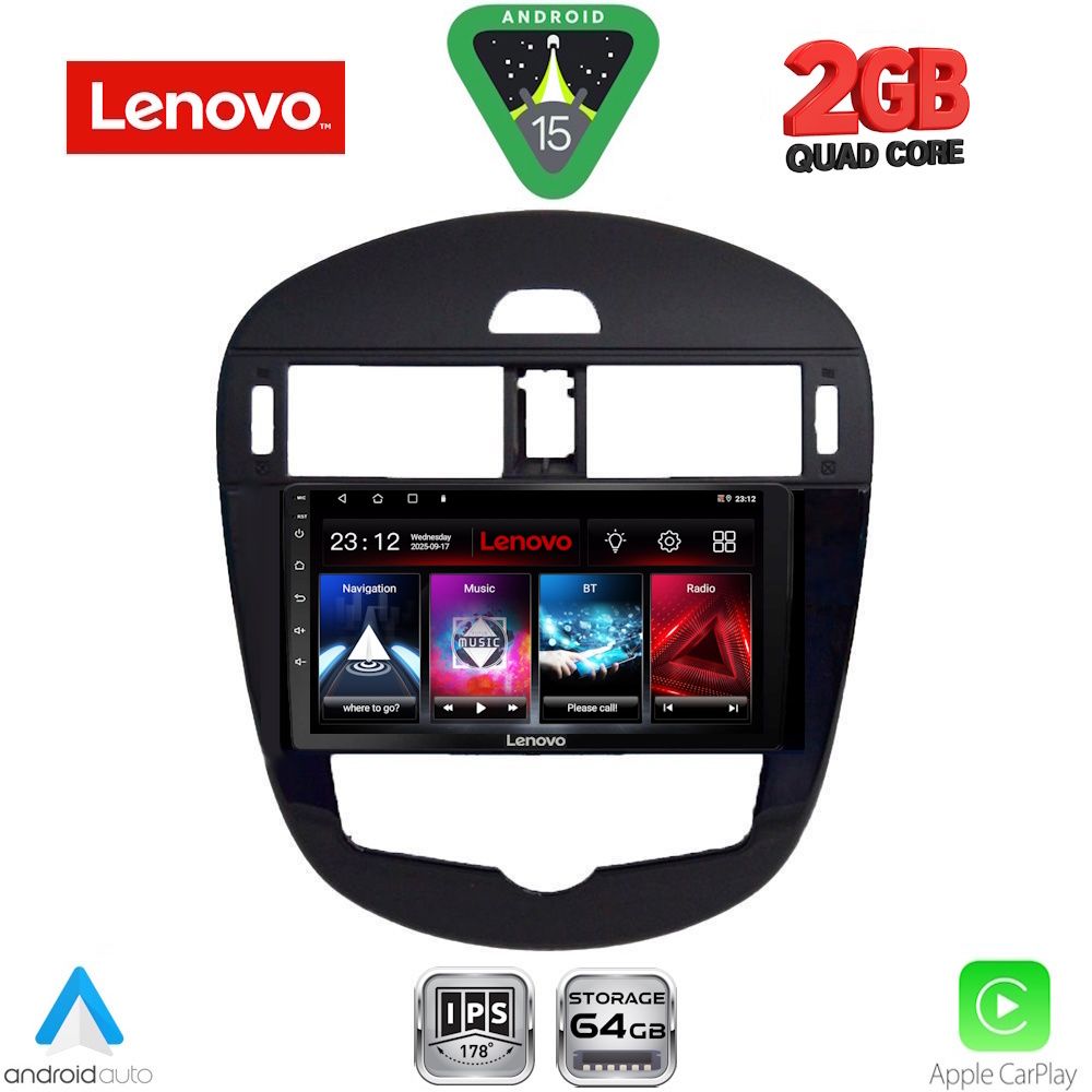 LENOVO LVD 2470CL_CPA (9inc) MULTIMEDIA TABLET for NISSAN PULSAR mod. 2014-2020 with CLIMA LENOVO LVD 2470CL_CPA (9inc) MULTIMEDIA TABLET for NISSAN PULSAR mod. 2014-2020 with CLIMA