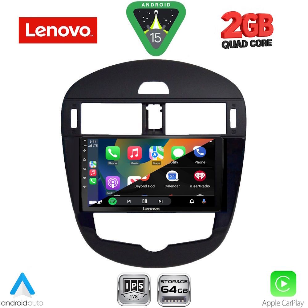 LENOVO LVD 2470CL_CPA (9inc) MULTIMEDIA TABLET for NISSAN PULSAR mod. 2014-2020 with CLIMA LENOVO LVD 2470CL_CPA (9inc) MULTIMEDIA TABLET for NISSAN PULSAR mod. 2014-2020 with CLIMA