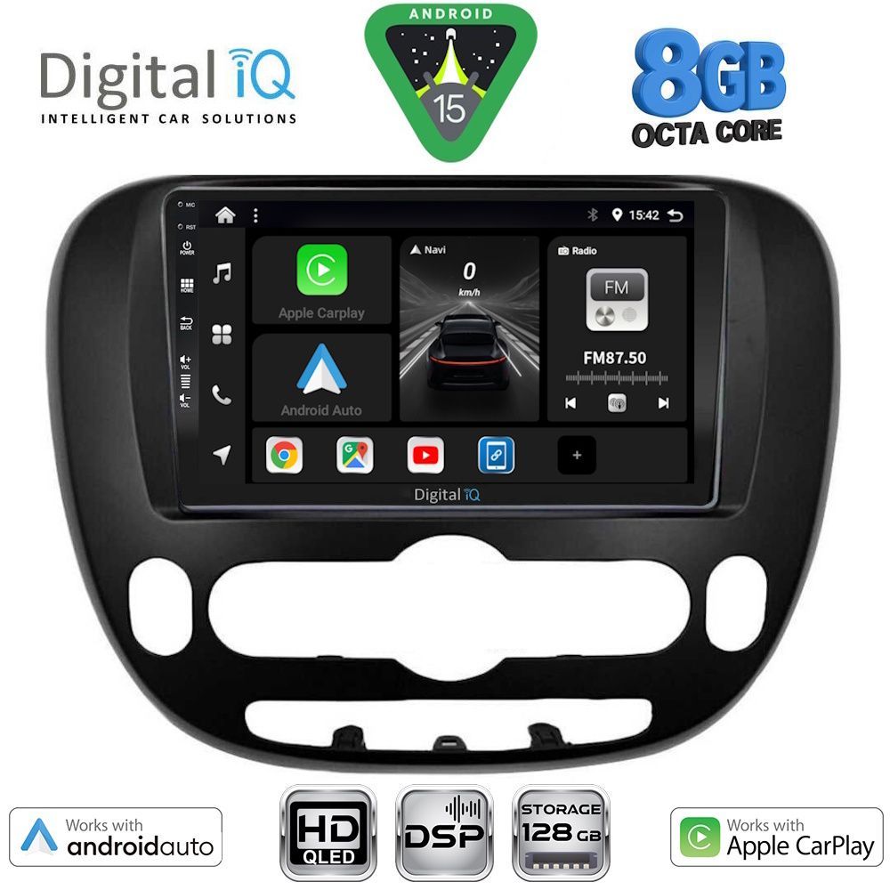 DIGITAL IQ BXF 18321_CPAA (9inc) MULTIMEDIA TABLET for KIA SOUL mod. 2013-2019 DIGITAL IQ BXF 18321_CPAA (9inc) MULTIMEDIA TABLET for KIA SOUL mod. 2013-2019