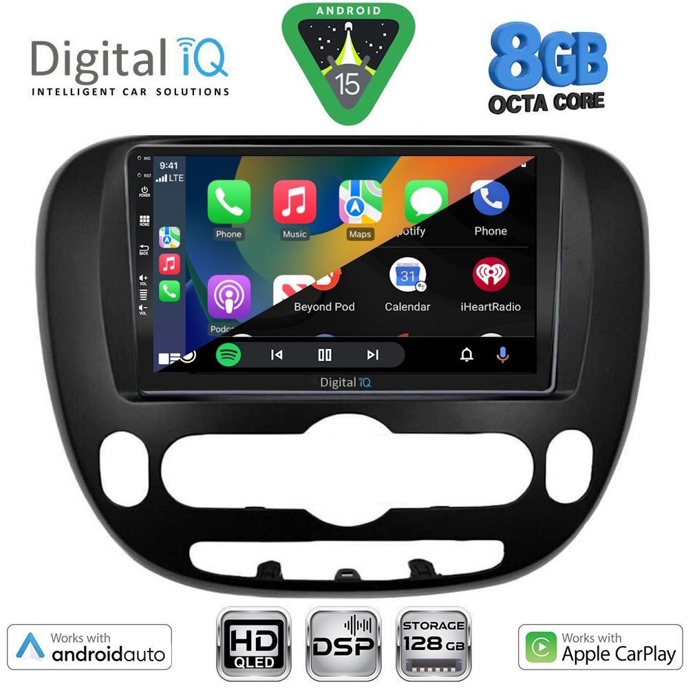 DIGITAL IQ BXF 18321_CPAA (9inc) MULTIMEDIA TABLET for KIA SOUL mod. 2013-2019 DIGITAL IQ BXF 18321_CPAA (9inc) MULTIMEDIA TABLET for KIA SOUL mod. 2013-2019