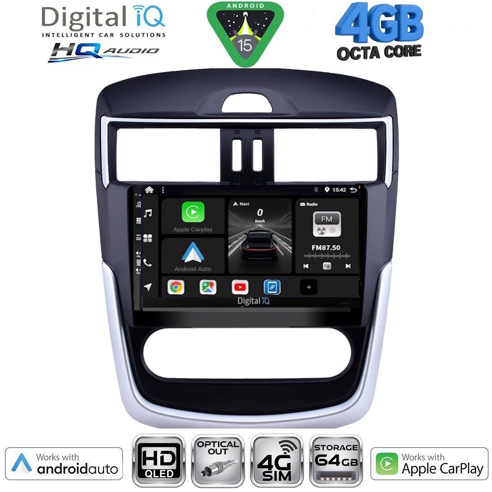 DIGITAL IQ BXK 19465CL_CPAA (10.1inc) MULTIMEDIA TABLET for NISSAN TIIDA mod. 2013-2023 with CLIMA DIGITAL IQ BXK 19465CL_CPAA (10.1inc) MULTIMEDIA TABLET for NISSAN TIIDA mod. 2013-2023 with CLIMA