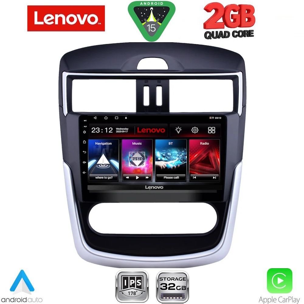 LENOVO LVD 2465CL_CPA (9inc) MULTIMEDIA TABLET for NISSAN TIIDA mod. 2013-2023 with CLIMA LENOVO LVD 2465CL_CPA (9inc) MULTIMEDIA TABLET for NISSAN TIIDA mod. 2013-2023 with CLIMA