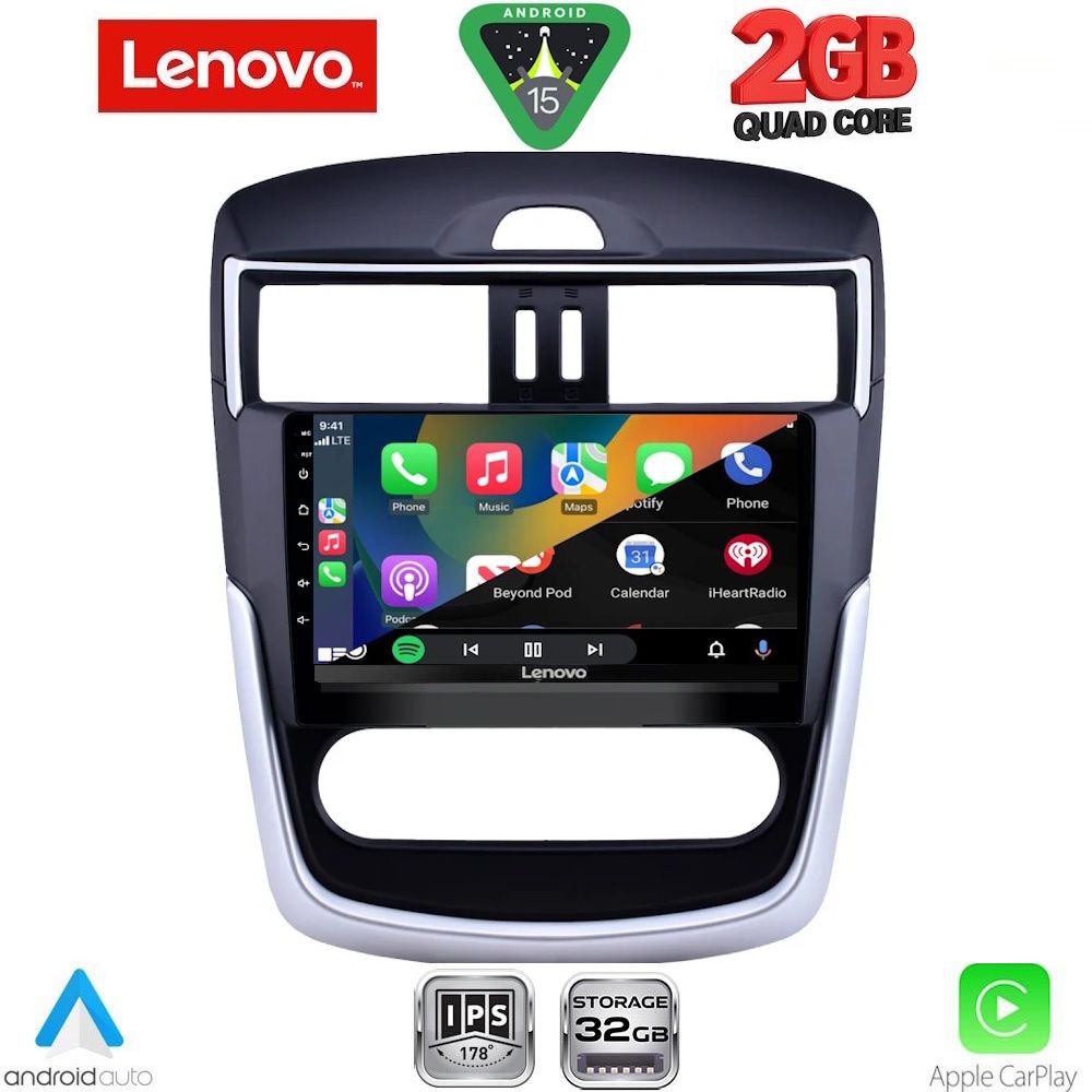 LENOVO LVD 2465CL_CPA (9inc) MULTIMEDIA TABLET for NISSAN TIIDA mod. 2013-2023 with CLIMA LENOVO LVD 2465CL_CPA (9inc) MULTIMEDIA TABLET for NISSAN TIIDA mod. 2013-2023 with CLIMA