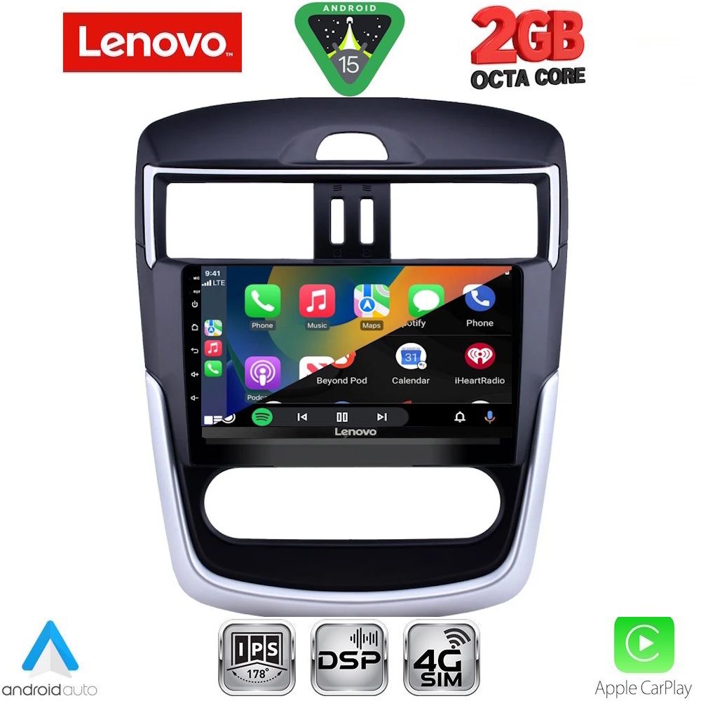 LENOVO LVF 5465CL_CPA (10.1inc) MULTIMEDIA TABLET for NISSAN TIIDA mod. 2013-2023 with CLIMA LENOVO LVF 5465CL_CPA (10.1inc) MULTIMEDIA TABLET for NISSAN TIIDA mod. 2013-2023 with CLIMA