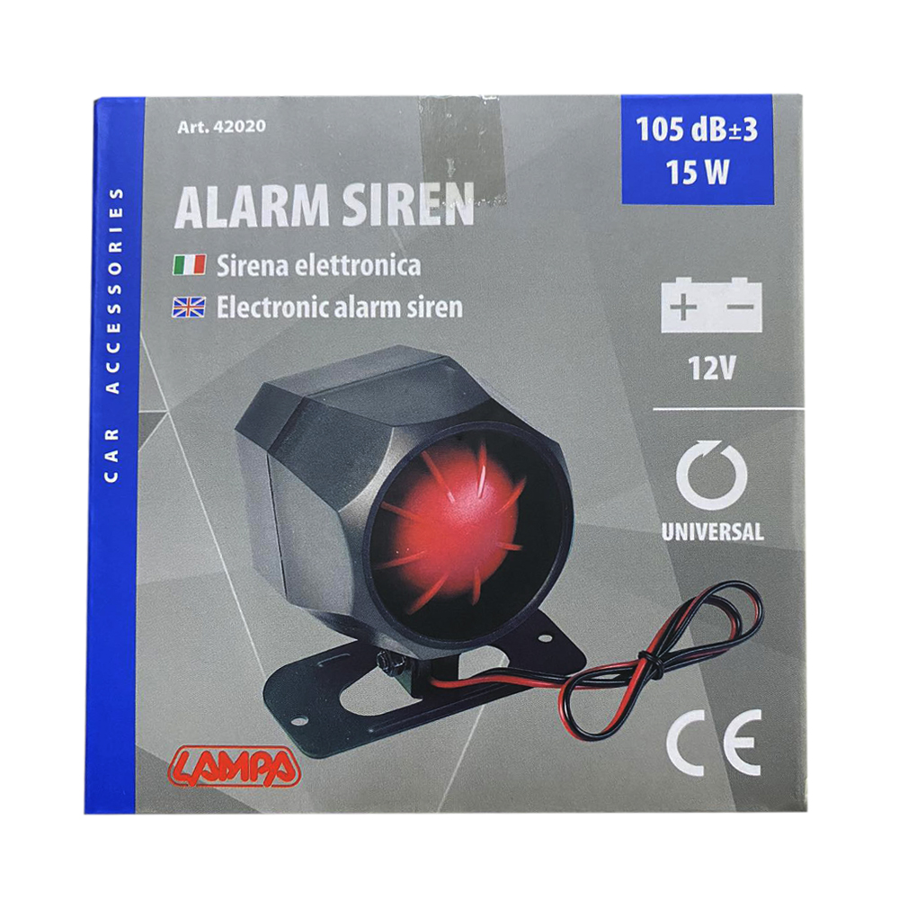 Lampa ΣΕΙΡΗΝΑ 6ΤΟΝΟΙ 12V/15W/125db Lampa ΣΕΙΡΗΝΑ 6ΤΟΝΟΙ 12V/15W/125db