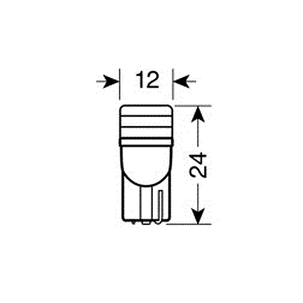 Lampa T10 12V 1SMDx2CHIPS POWER2 HYPER-LED Lampa T10 12V 1SMDx2CHIPS POWER2 HYPER-LED